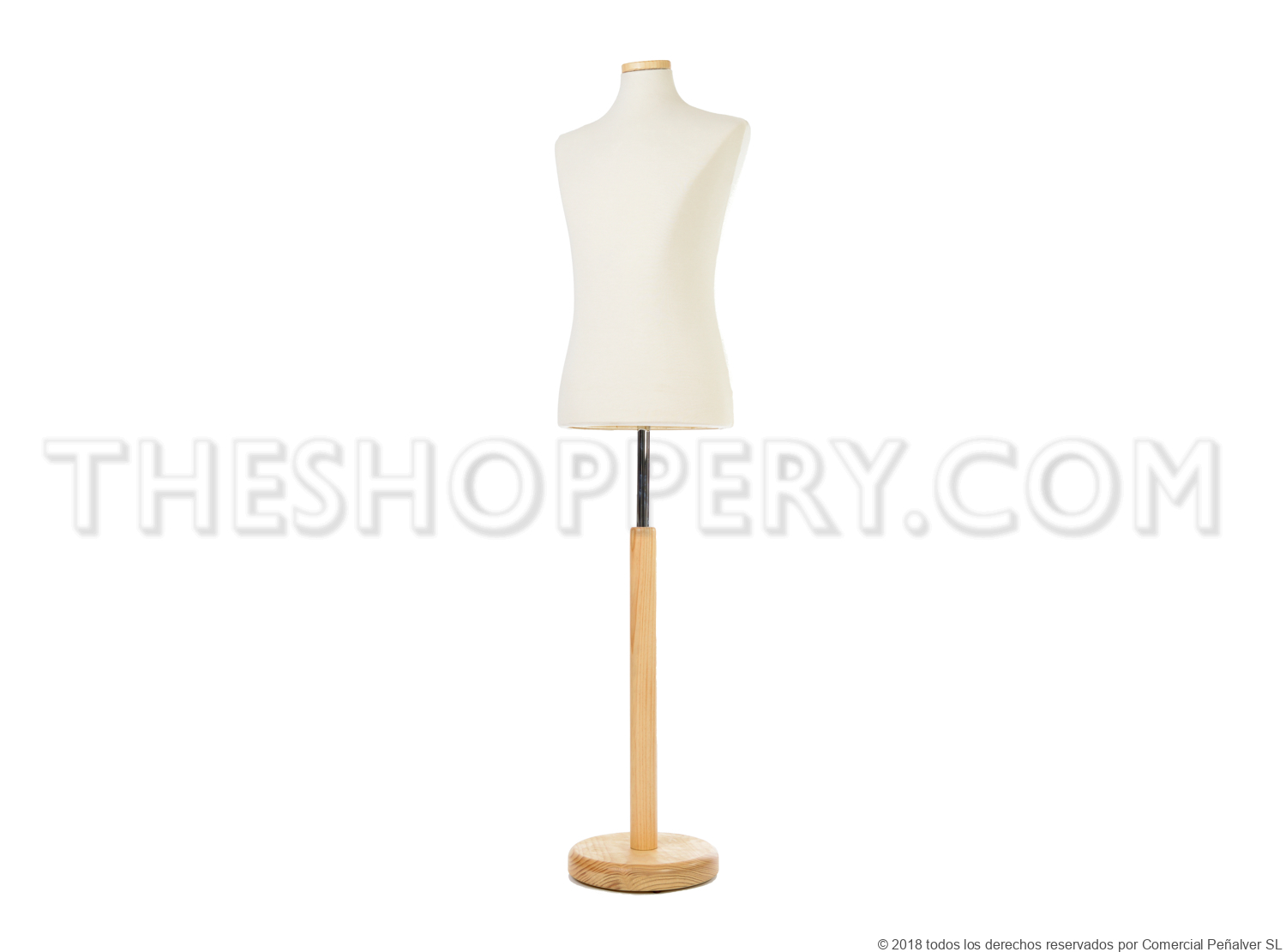 Busto costura/tienda hombre C | Base pino natural
