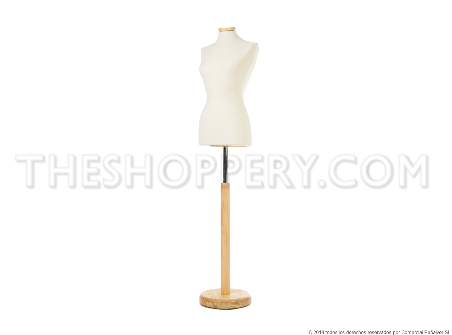 Busto costura/tienda mujer C | Base pino natural
